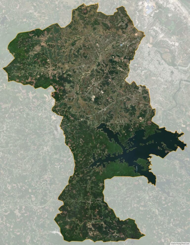Bản đồ vệ tinh huyện Phú Ninh