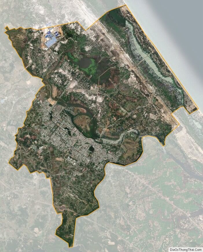 Bản đồ vệ tinh thành phố Tam Kỳ
