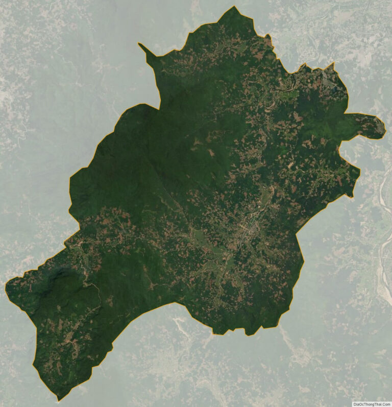 Bản đồ vệ tinh huyện Minh Long