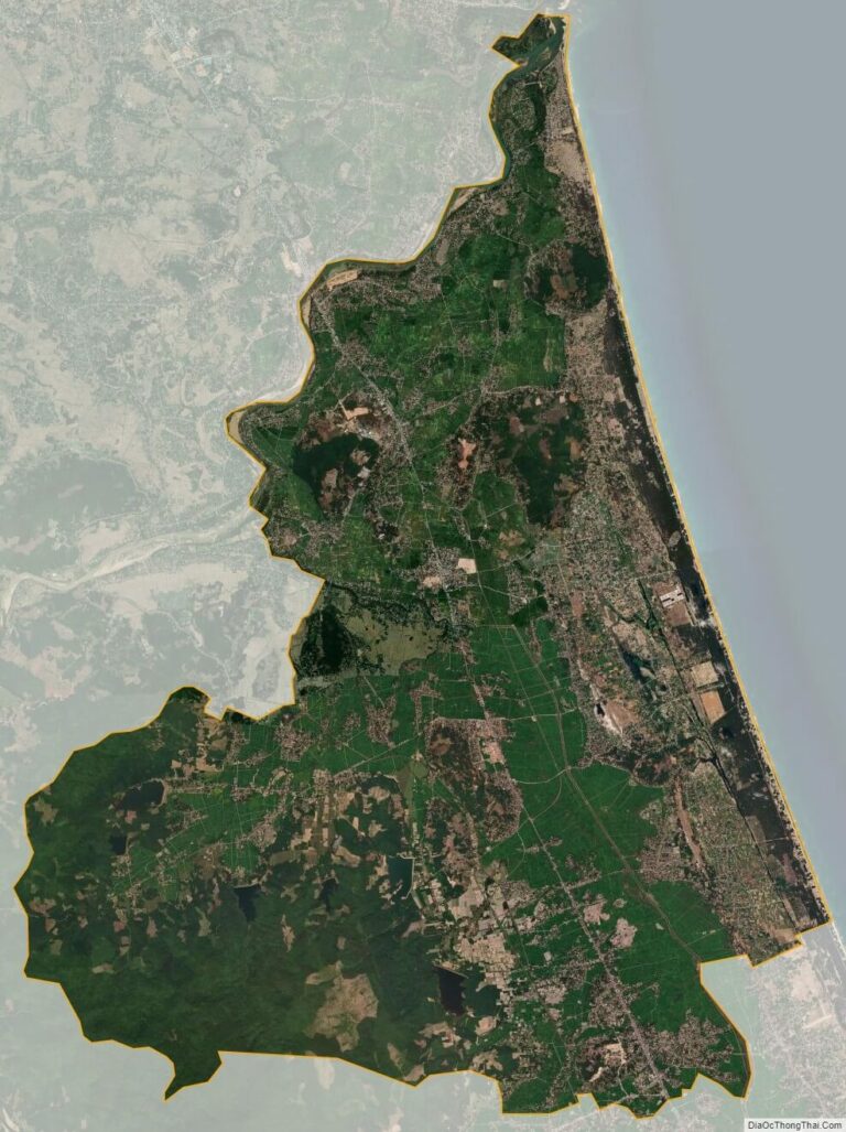Bản đồ vệ tinh huyện Mộ Đức