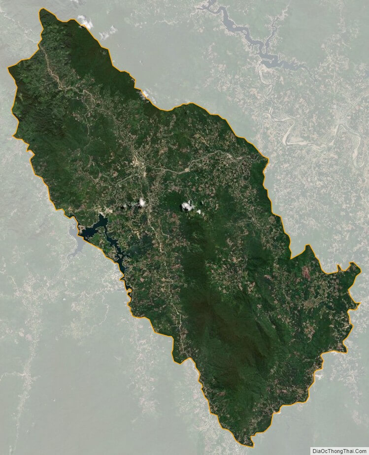 Bản đồ vệ tinh huyện Sơn Tây