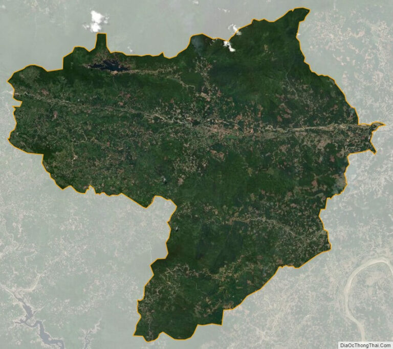 Bản đồ vệ tinh huyện Trà Bồng