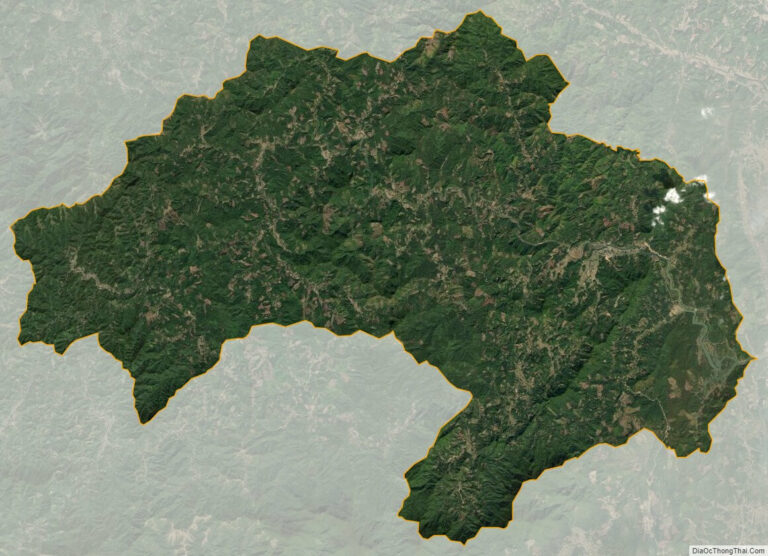 Bản đồ vệ tinh huyện Ba Chẽ