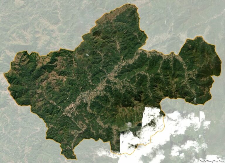 Bản đồ vệ tinh huyện Bình Liêu