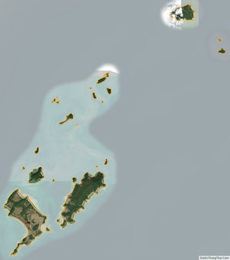 Bản đồ vệ tinh huyện Cô Tô