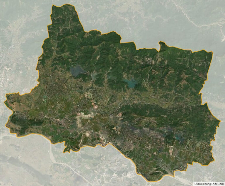 Dong Trieu satellite map