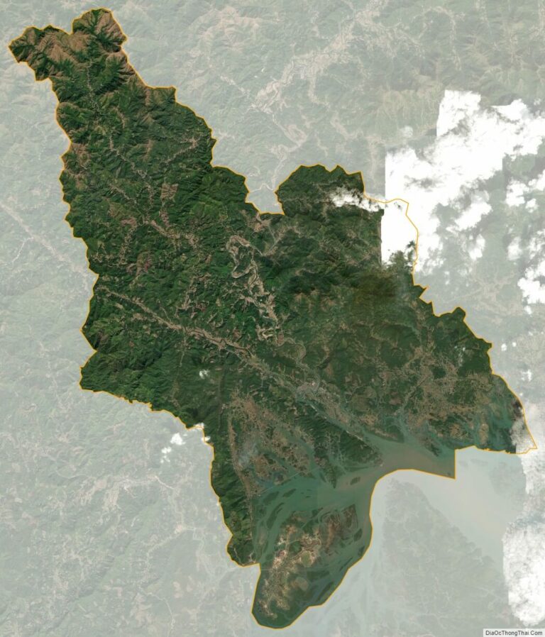 Bản đồ vệ tinh huyện Tiên Yên