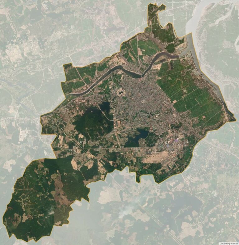 Bản đồ vệ tinh thành phố Đông Hà