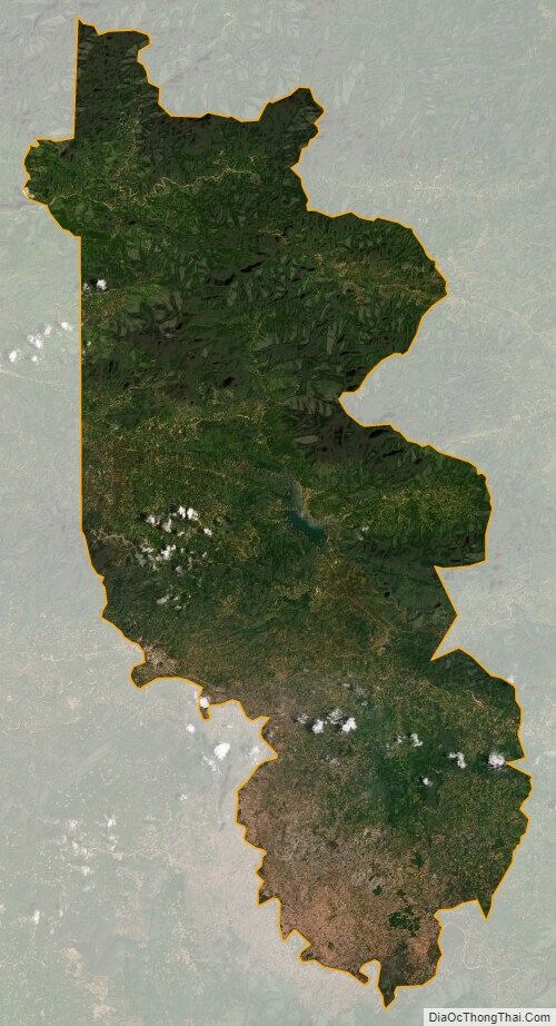 Bản đồ vệ tinh huyện Hướng Hóa