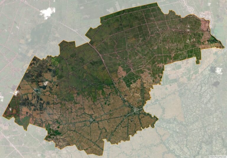 Bản đồ vệ tinh huyện Thạnh Trị