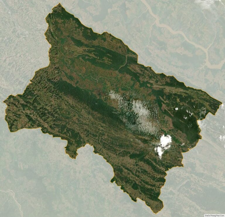 Bản đồ vệ tinh huyện Yên Châu