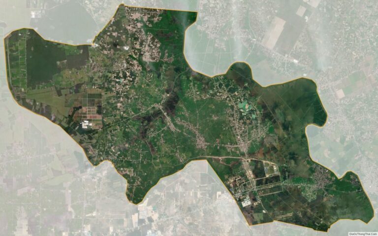 Bản đồ vệ tinh huyện Bến Cầu
