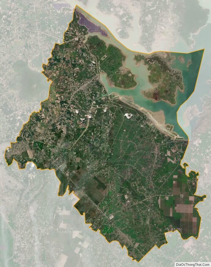 Bản đồ vệ tinh huyện Dương Minh Châu