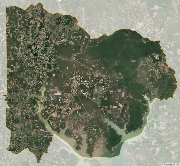 Bản đồ vệ tinh huyện Tân Châu