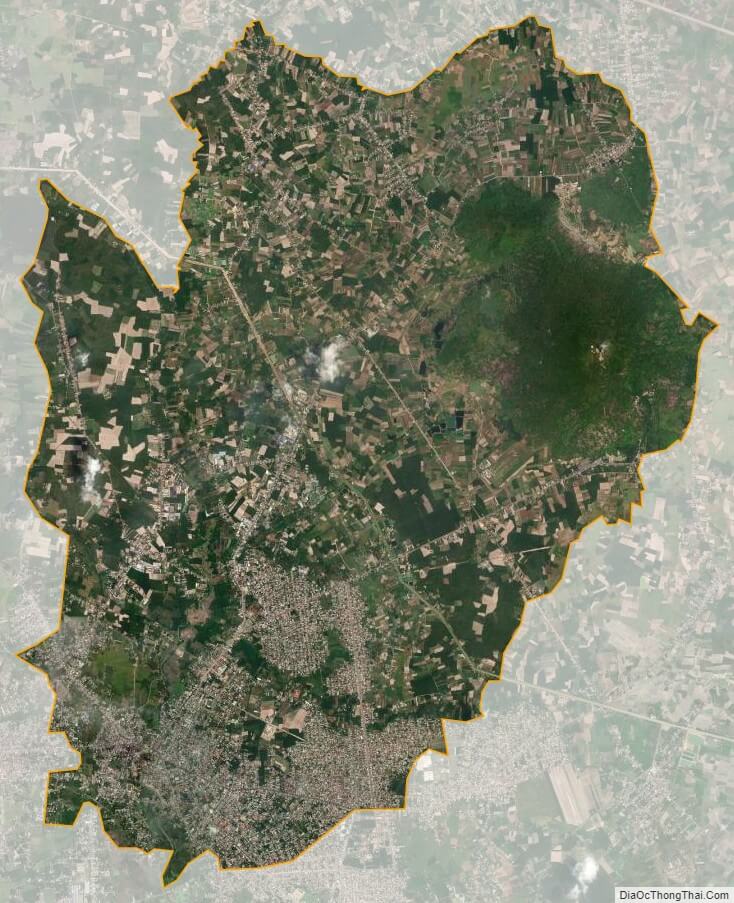 Bản đồ vệ tinh thành phố Tây Ninh