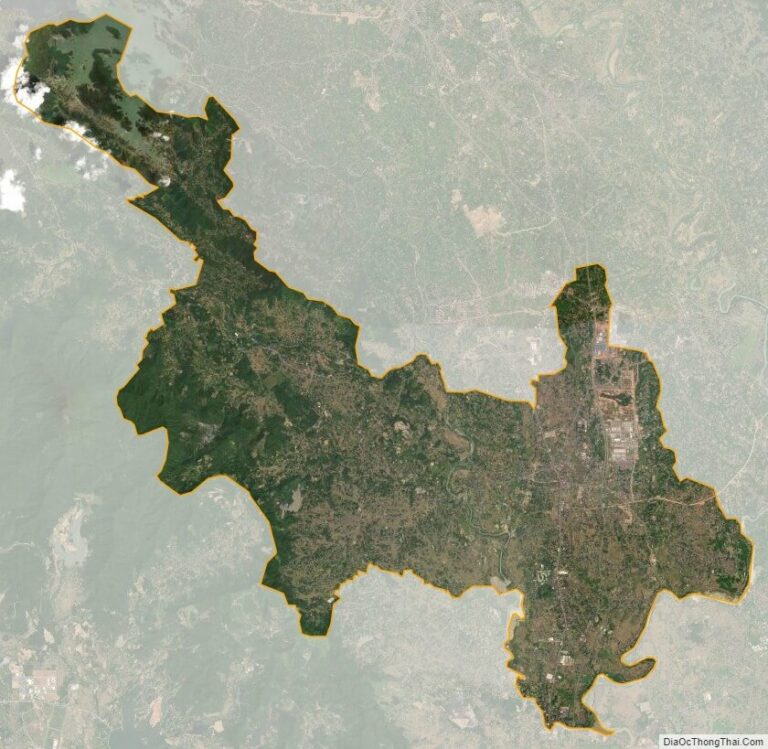 Pho Yen satellite map