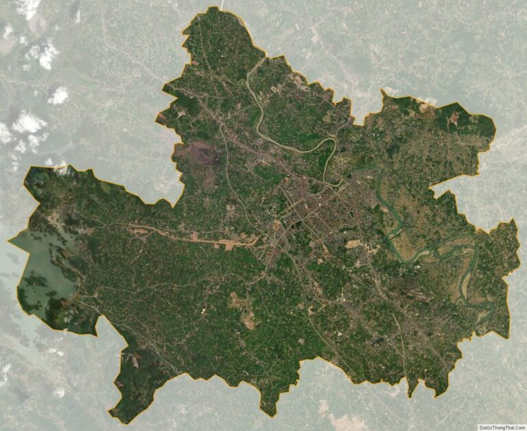 Thai Nguyen satellite map