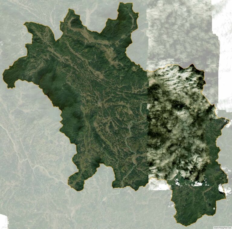 Chiem Hoa satellite map