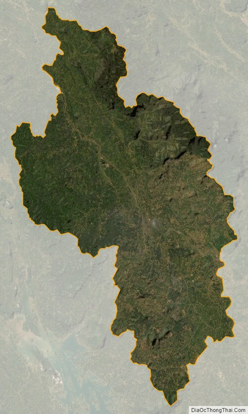 Ham Yen satellite map