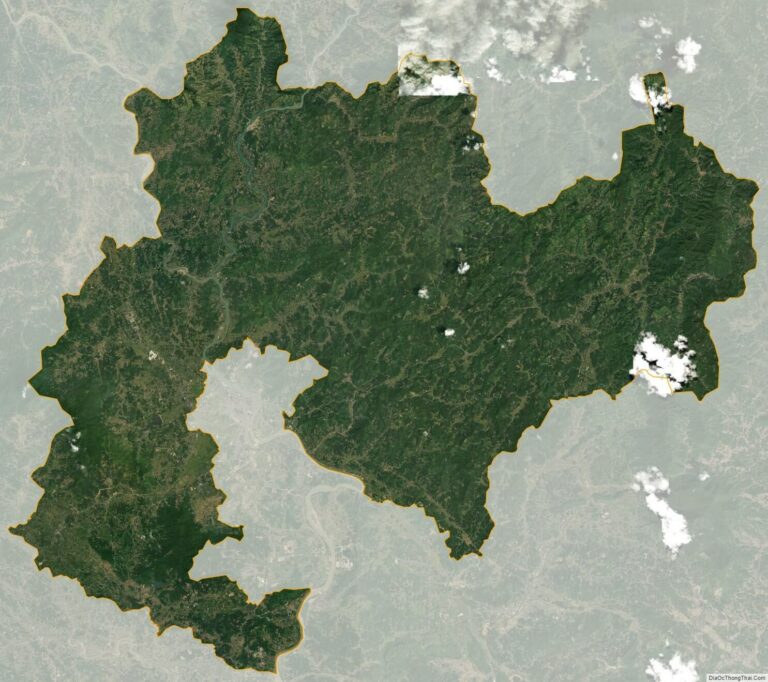 Bản đồ vệ tinh huyện Yên Sơn