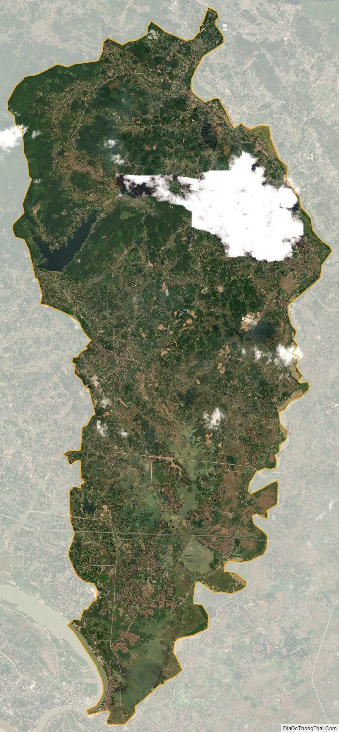 Lap Thach satellite map