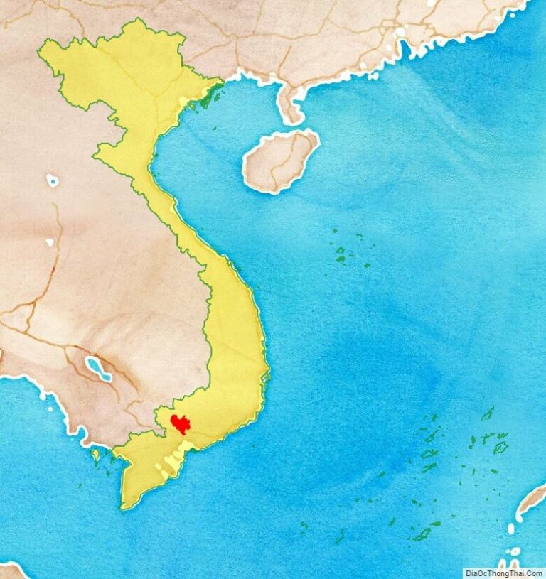 Binh Duong province location map