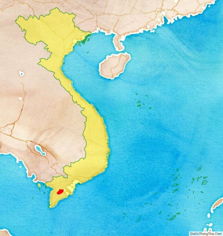 Hau Giang province location map