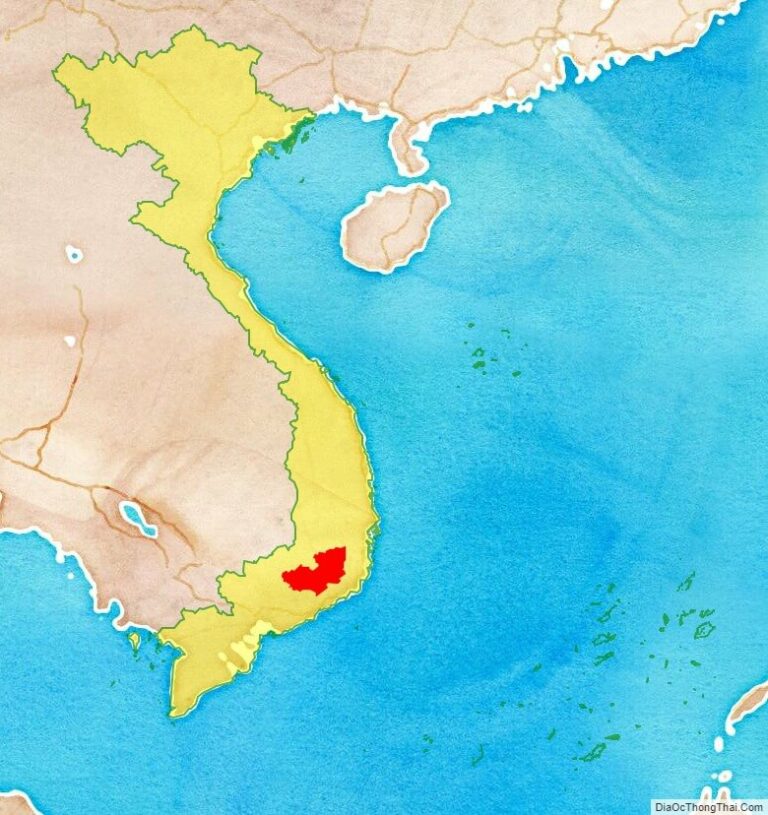 Bản đồ vị trí Lâm Đồng