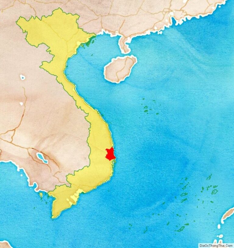 Phu Yen province location map
