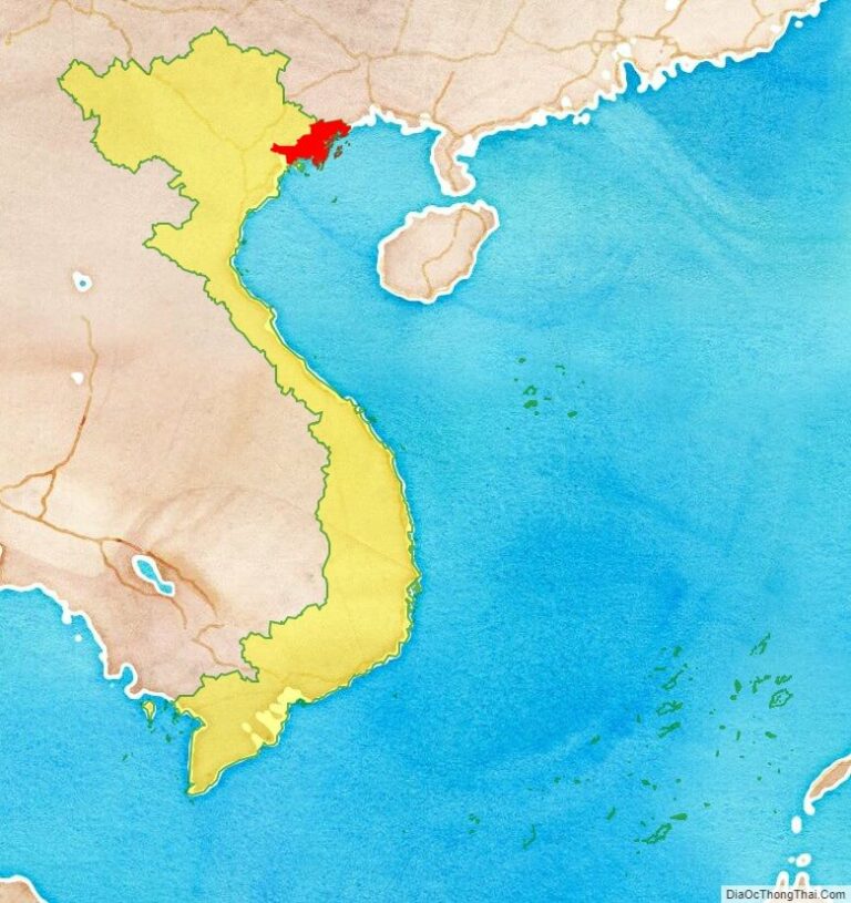 Quang Ninh province location map