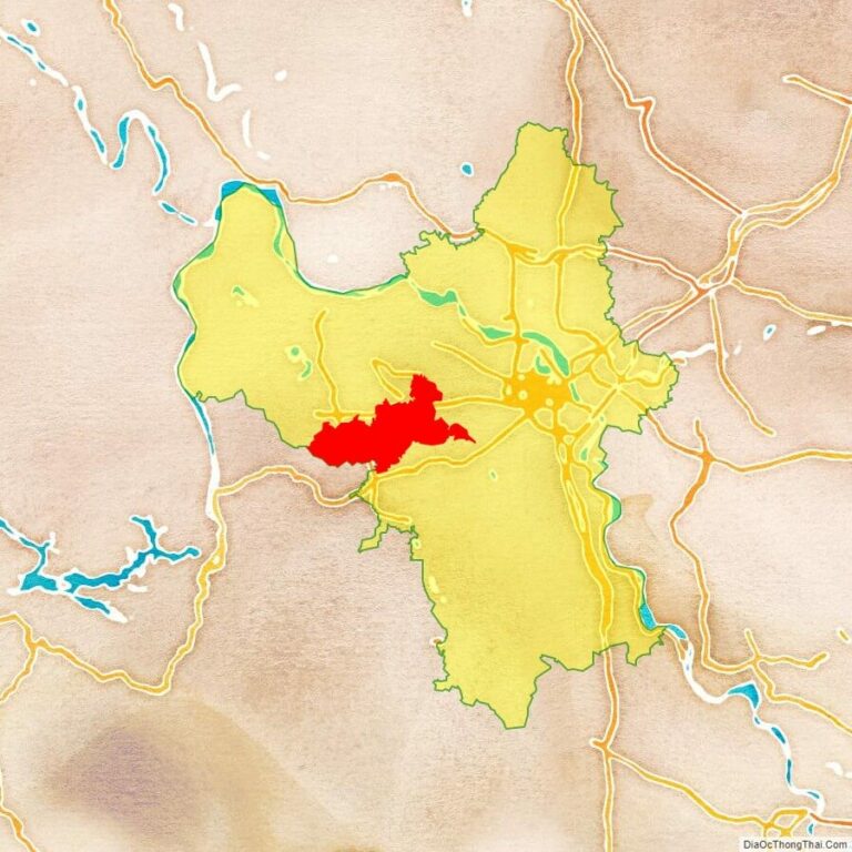 Bản đồ vị trí huyện Quốc Oai