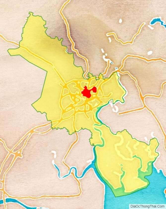 Bản đồ vị trí quận Bình Thạnh