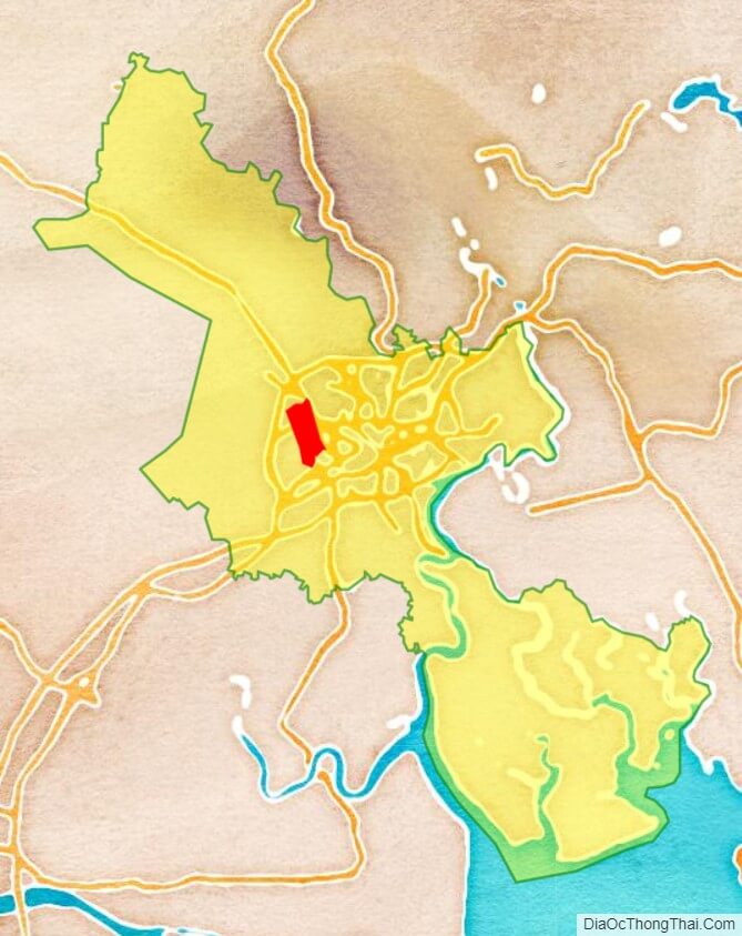 Bản đồ vị trí quận Tân Phú