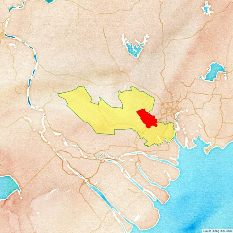 Bản đồ vị trí huyện Bến Lức
