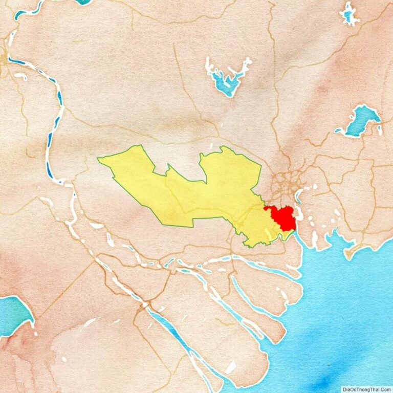 Bản đồ vị trí huyện Cần Giuộc