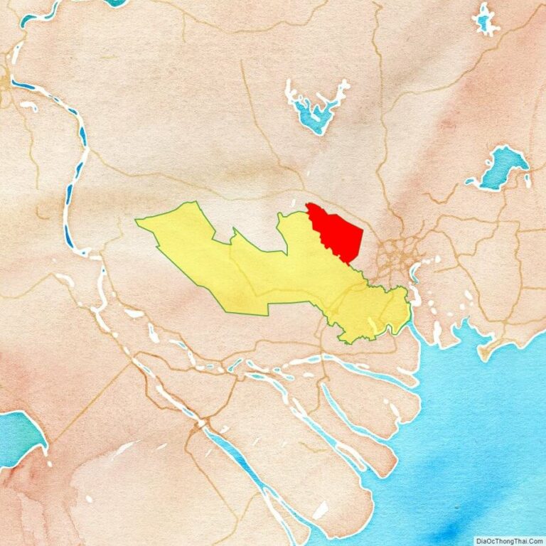 Bản đồ vị trí huyện Đức Hòa