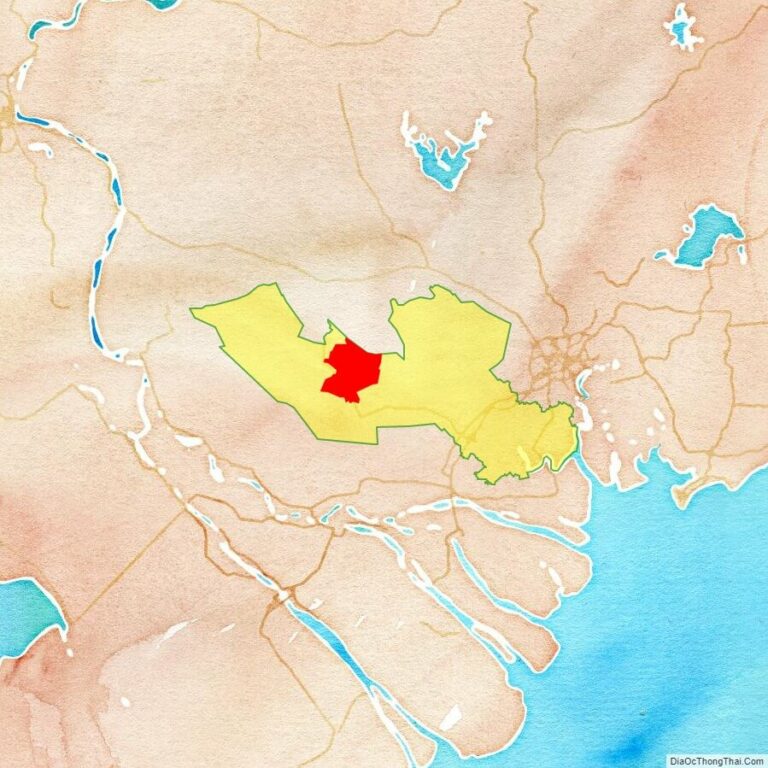 Bản đồ vị trí huyện Mộc Hóa