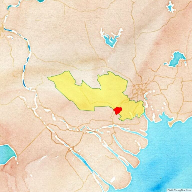 Bản đồ vị trí thành phố Tân An