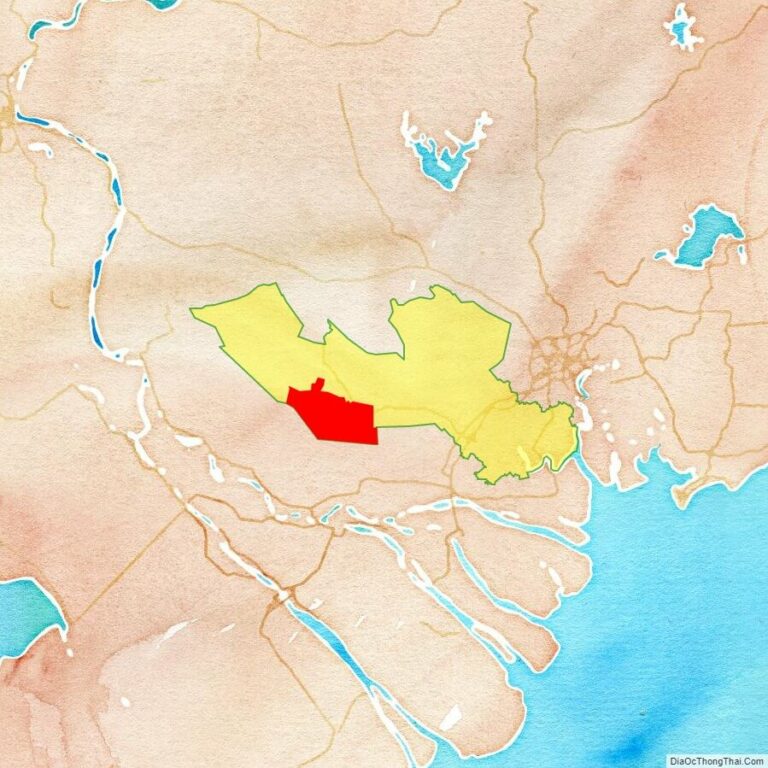 Bản đồ vị trí huyện Tân Thạnh