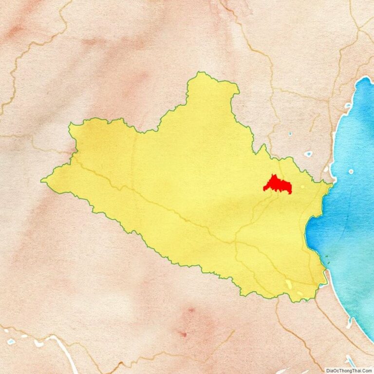 Bản đồ vị trí thị xã Thái Hoà