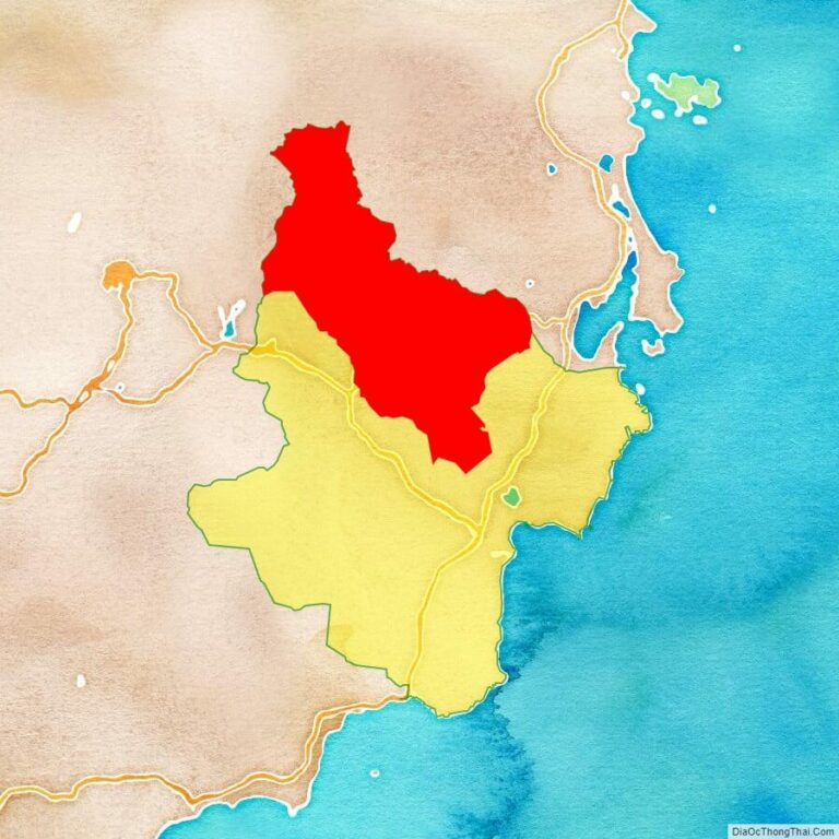 Bản đồ vị trí huyện Bác Ái