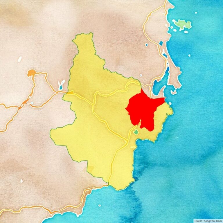 Bản đồ vị trí huyện Thuận Bắc