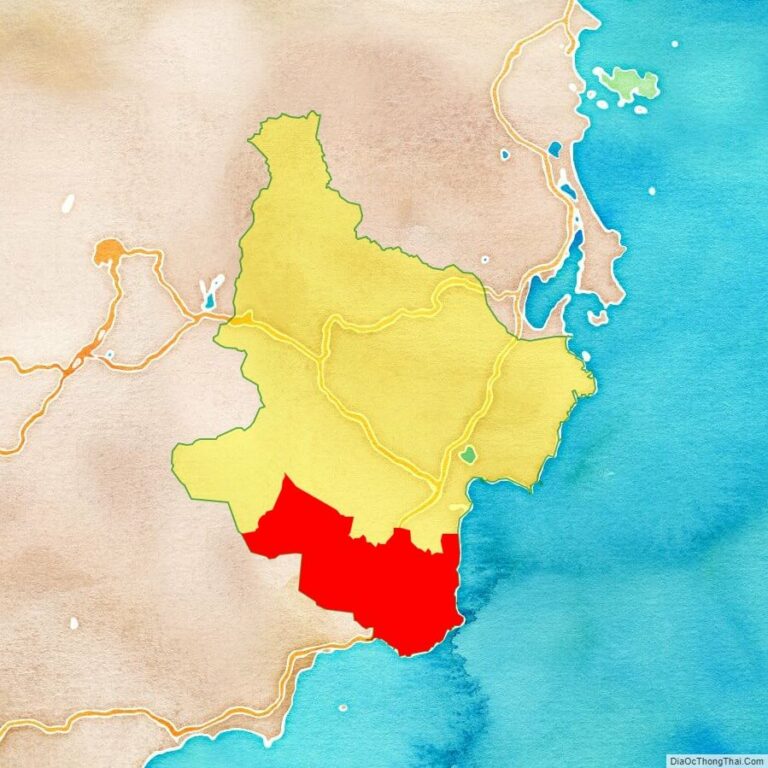 Bản đồ vị trí huyện Thuận Nam