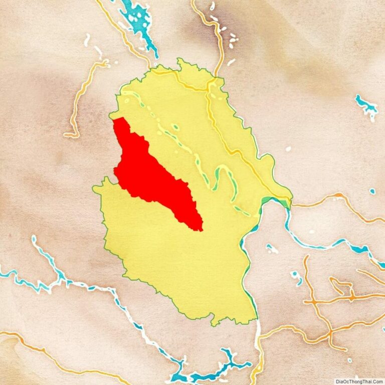 Bản đồ vị trí huyện Yên Lập