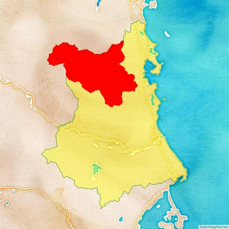 Bản đồ vị trí huyện Đồng Xuân