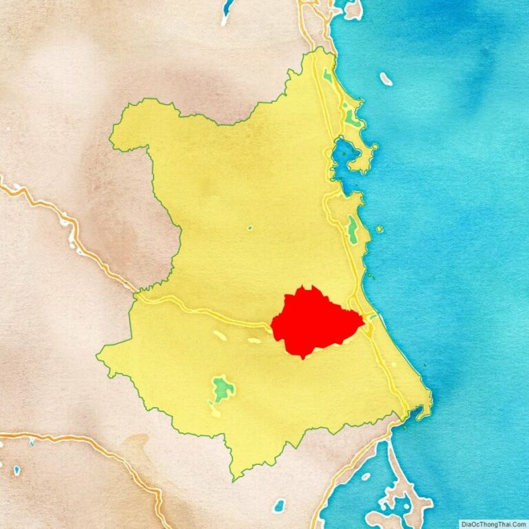 Bản đồ vị trí huyện Phú Hoà