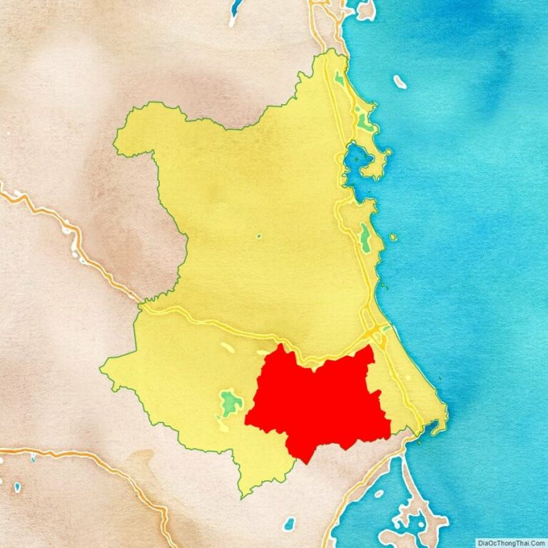 Bản đồ vị trí huyện Tây Hoà