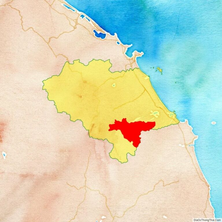 Bản đồ vị trí huyện Bắc Trà My