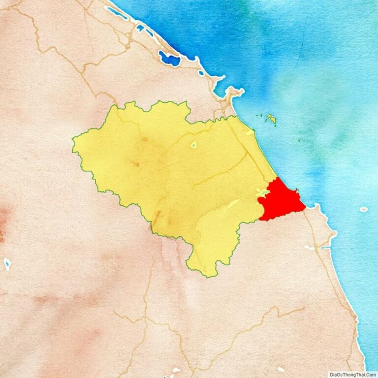 Bản đồ vị trí huyện Núi Thành