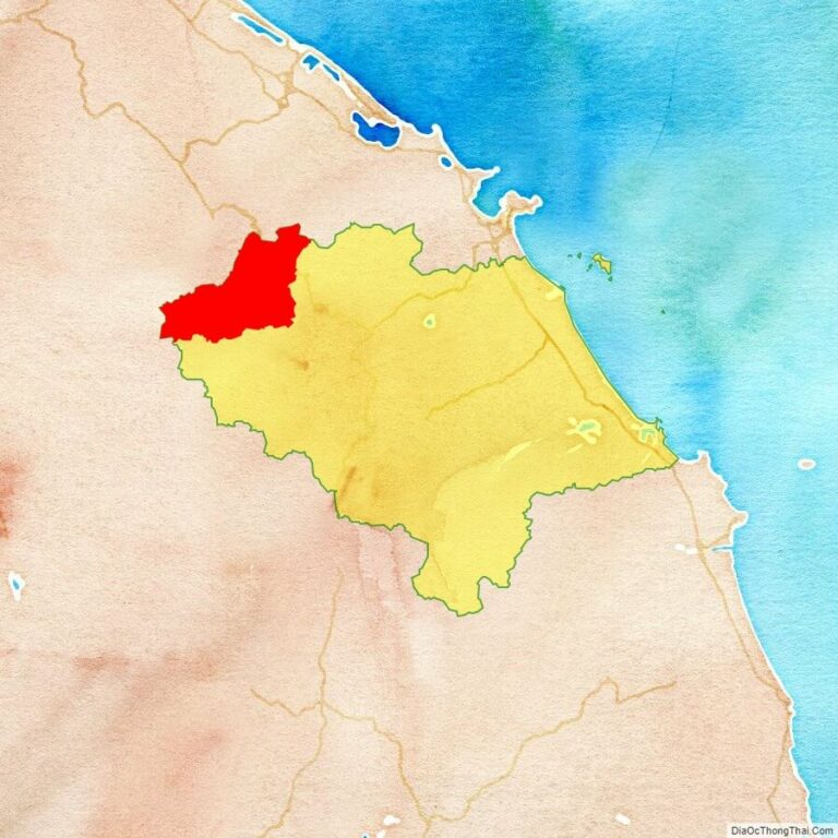 Bản đồ vị trí huyện Tây Giang